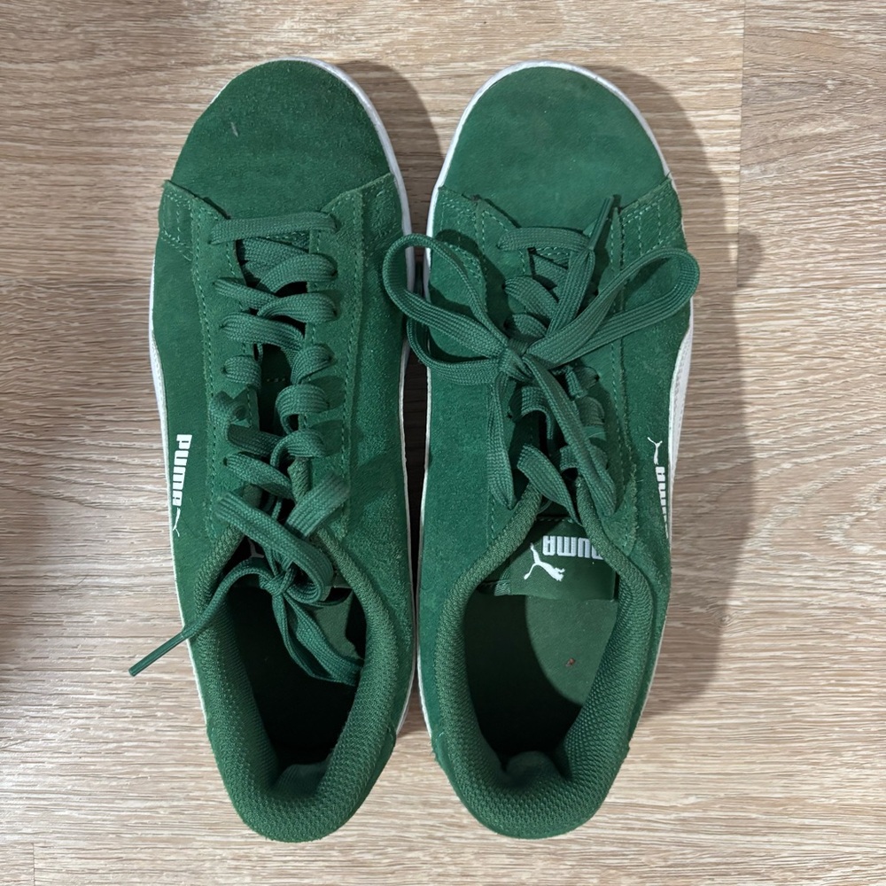 Puma green suede trainers #sneakers #lifestyle